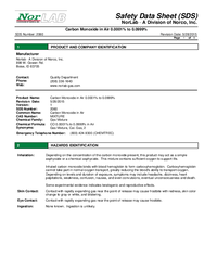 Thumbnail of document Data Sheet - Carbon Monoxide - 1016